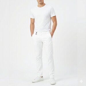 Zara Men's Light Beige Skinny Fit Chinos Pants